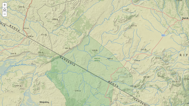 Map of Maasai Mara